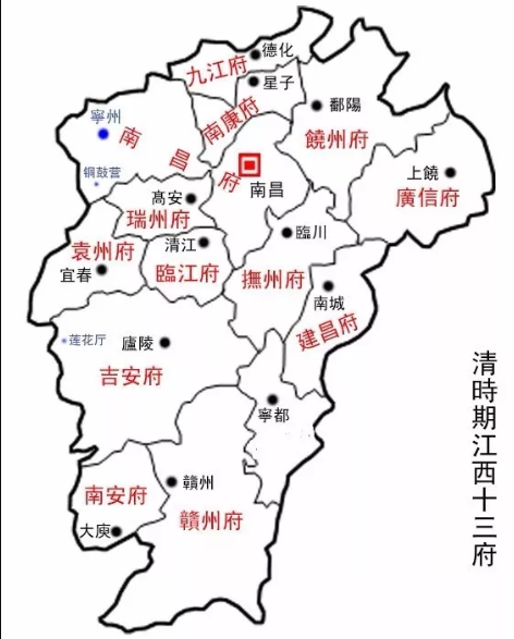 明朝南昌府地图图片
