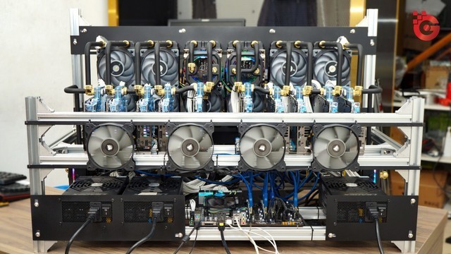 造价25万!10卡rtx 3090水冷矿机细节展示【多图杀喵】