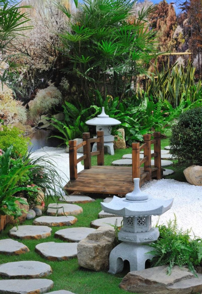 现代日式混搭小院,没想到这么融洽舒适,这样的院子给我来一打!