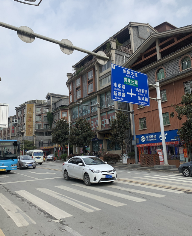 贵阳这条斑马线让市民很尴尬我不想践踏草坪可我做不到