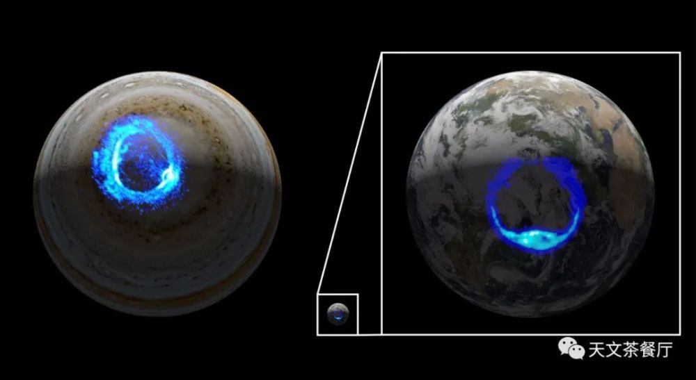 木星|木星黎明时分上演华丽极光秀
