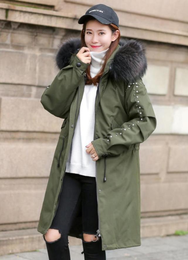 中长款派克服下身怎么搭配试试搭配下面5款裤子气质满分