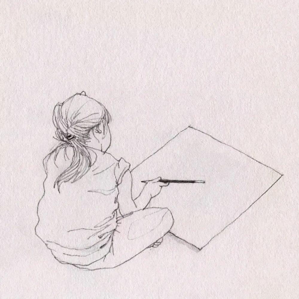 寥寥几笔就可以把速写画的这么美