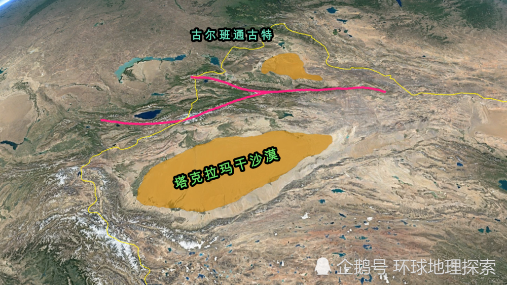 库木塔格沙漠地图图片