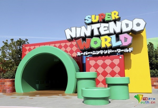 的全新主题区域超级任天堂世界将于18日正式开园,充满了马里奥元素