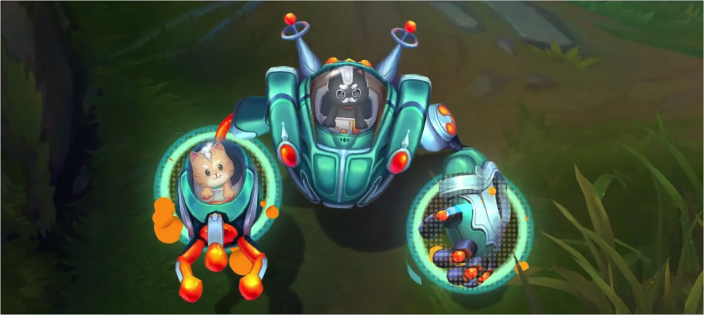 lol机器人太空律动皮肤评测造型独特技能特效满分不愧是t2传说级水平