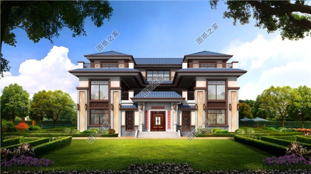 三款中式四合院别墅设计图这才是中国农村建的房子秒杀小洋楼
