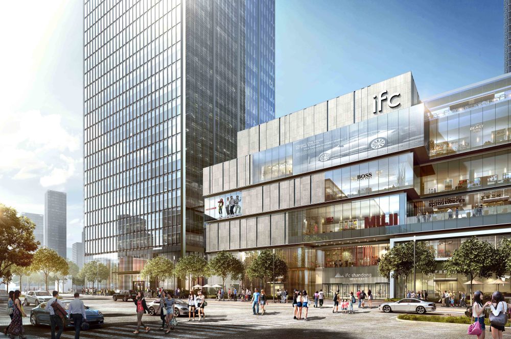 济南绿地ifc正在向上的天际高度_腾讯新闻