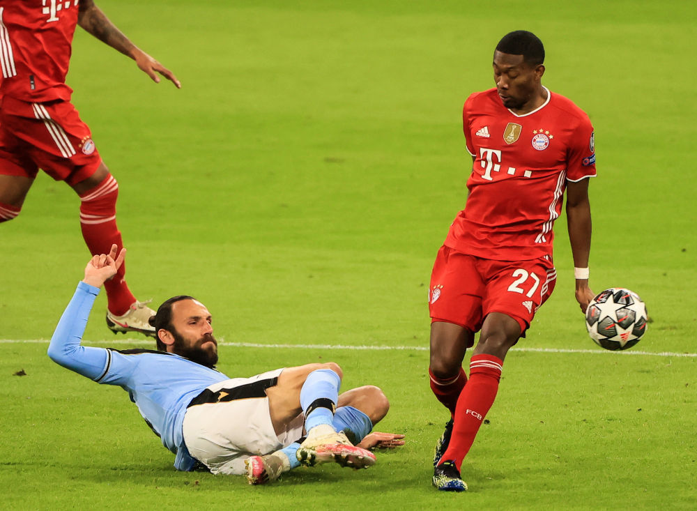 欧冠拜仁主场双杀拉齐奥晋级八强