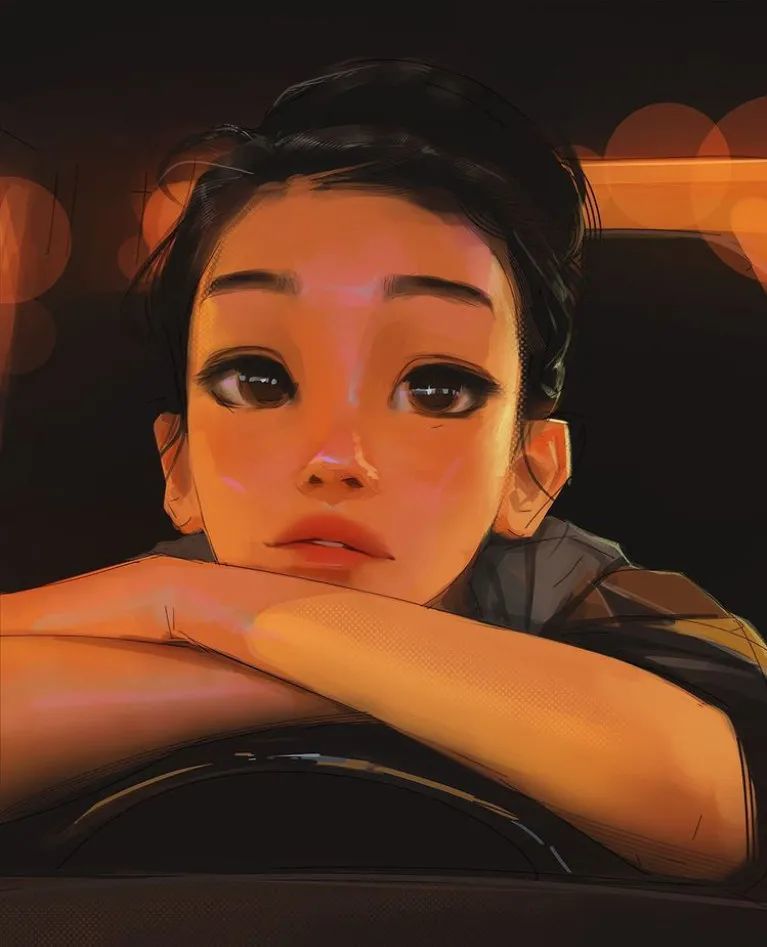 插画师 sam yang 一组人像插画_腾讯新闻