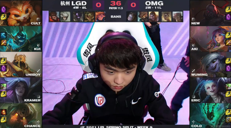 鳄鱼,牛头,青钢影, lgd选用:cult纳尔,kui人马,uniboy沙皇,kramer卡莎