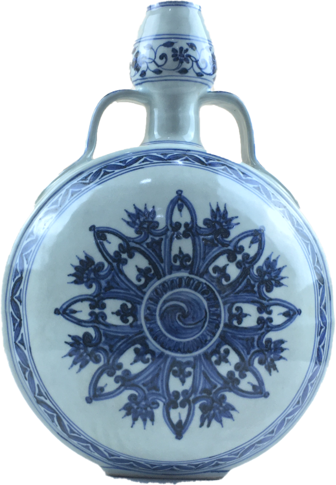 精品推荐永乐年制青花抱月瓶