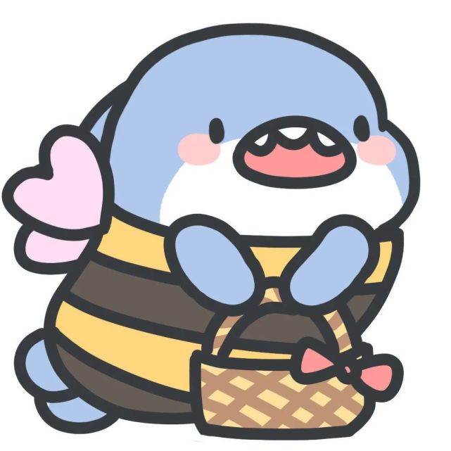 动漫头像第49期蓝色小鲨鱼可爱头像阿巴阿巴