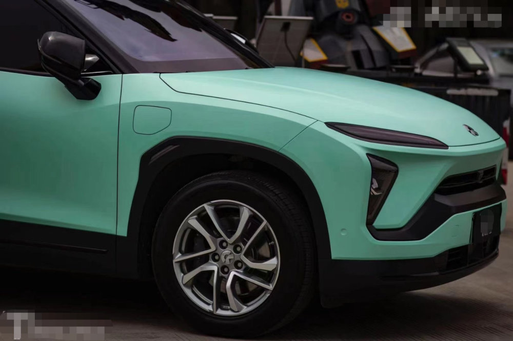 蔚来ec6改色蒂芙尼蓝 优雅与轻奢