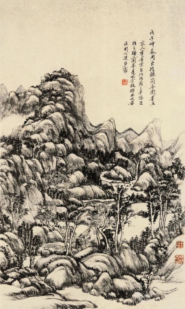 苍润秀丽王原祁山水画欣赏