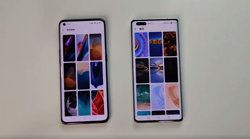 手机谁的壁纸更好看?find x3对比mate40 pro来看看