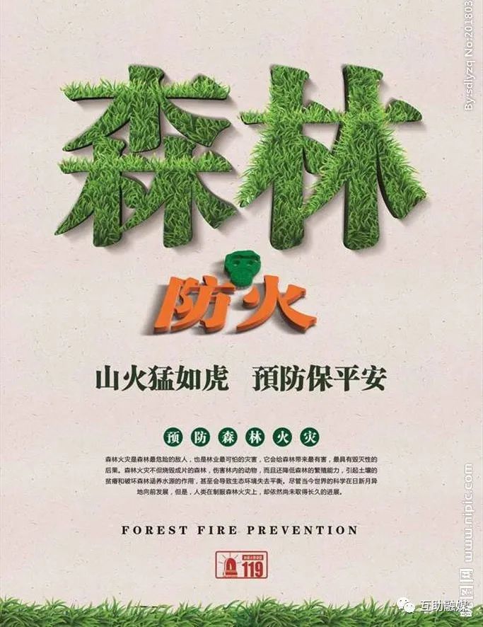 警钟长鸣森林防火莫大意