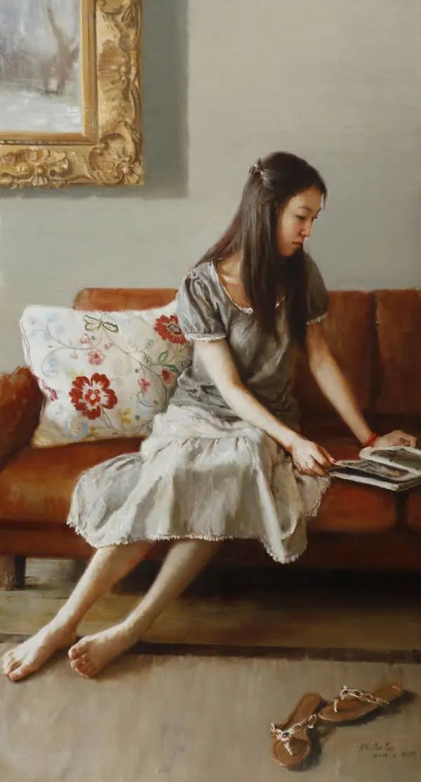 中国美院任志忠女体油画作品,纤毫毕现,细腻逼真!