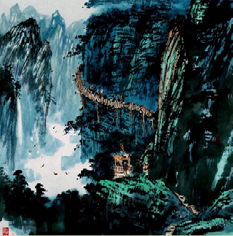 扪参历井仰胁息,以手抚膺坐长叹.青泥何盘盘,百步九折萦岩峦.