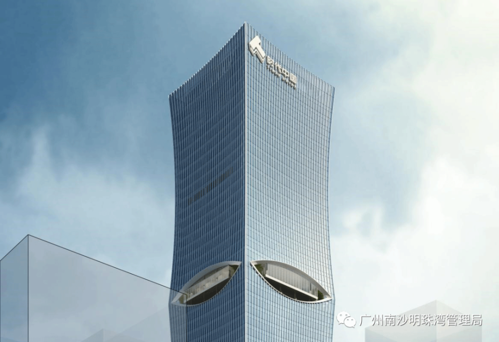 高220米时代中国湾区总部大楼拱形摩天大楼蓄势扬帆