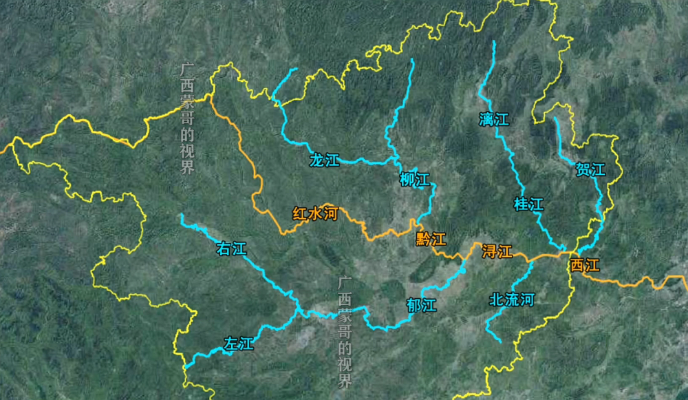 广东西江地图图片