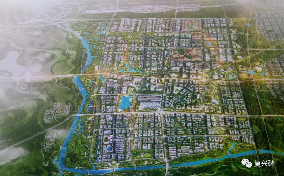 上图为规划的雄县城区,主干道路非常清晰雄县县城规划已经于2020年在