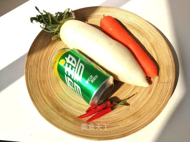 雪碧泡萝卜网红美食酸甜脆嫩开胃又解腻