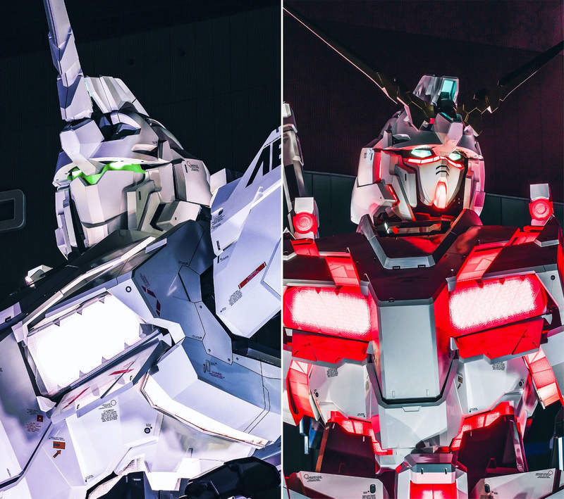 网友拍摄台场独角兽高达,这近距离的细节与光影效果没想到这么赞_腾讯