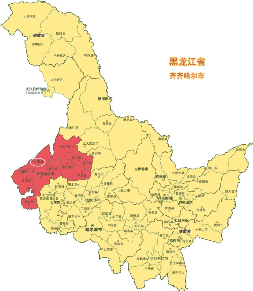 在黑龙江齐齐哈尔为何有块地属于北京