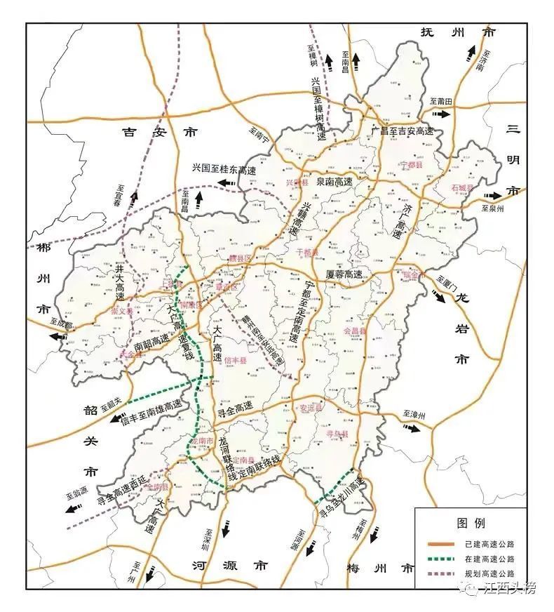 十四五规划赣州铁路、高速公路、水运、机场等规划示意图公示_腾讯新闻