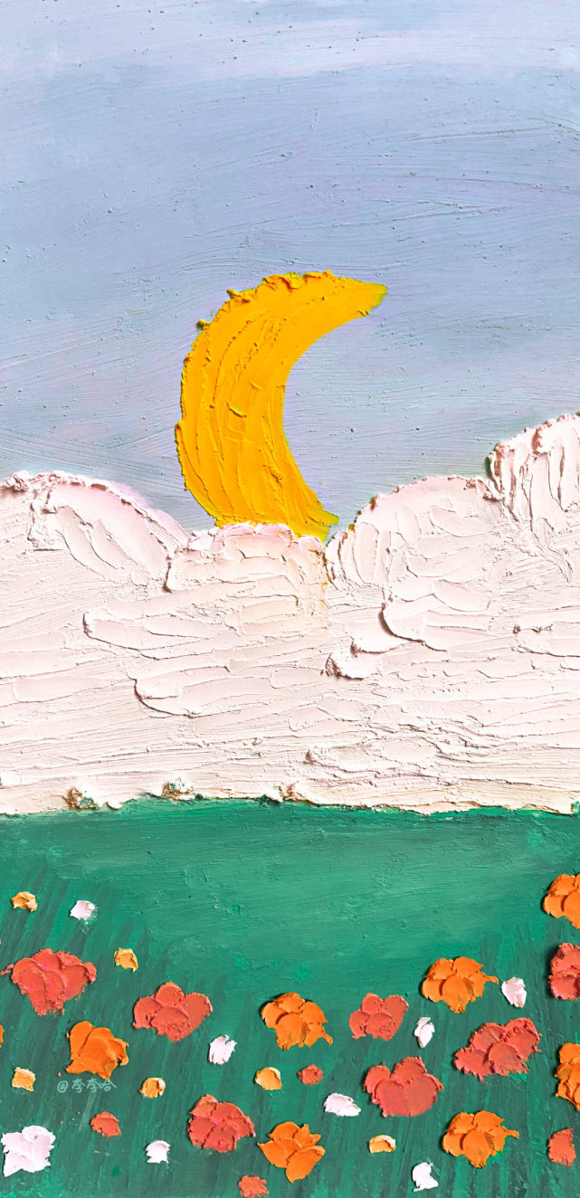 油画风壁纸‖使这个世界温暖的不是阳光,是你的微笑