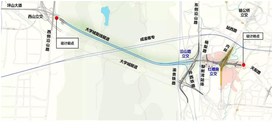 科學城(大學城複線)隧道橋隧篇軌道交通9號線一期工程起於沙坪壩區