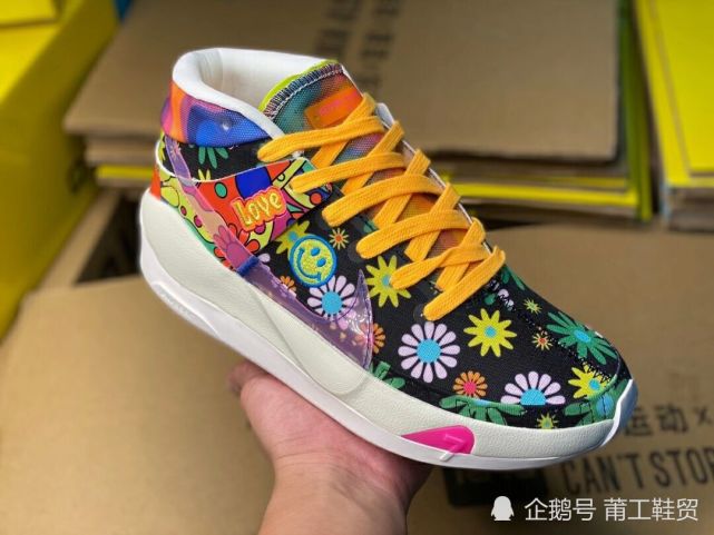 耐克kd13笑脸开箱|nike|颜值|配色|气垫