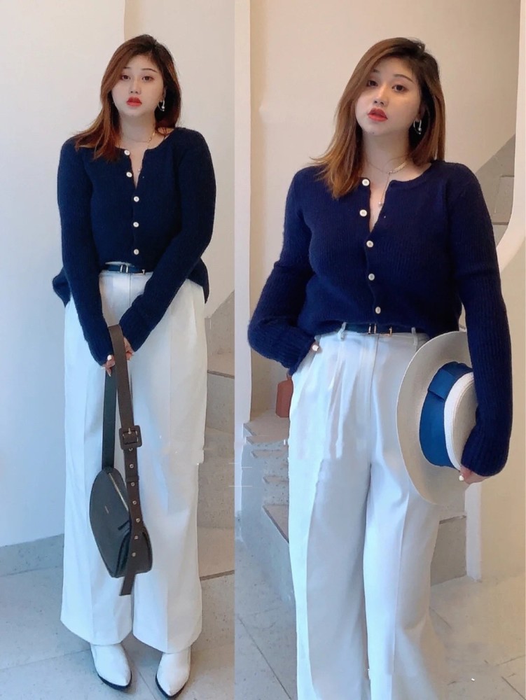 150斤 苹果型身材,她照样"美得不像话"_腾讯新闻