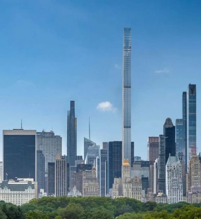 全球最细地标摩天楼纽约第5栋超高400米即将建成