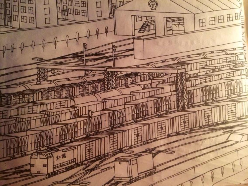 25岁火车迷19年手绘近500幅火车图见证铁路变迁