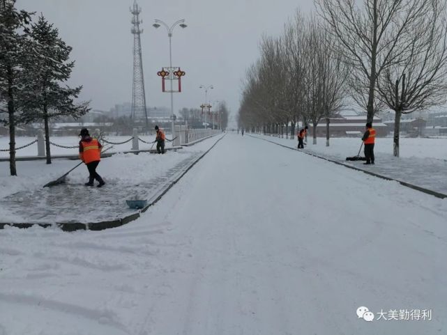 街道社区党员干部清雪除冰畅通道路