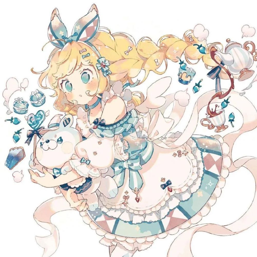 微信头像可可爱爱日系圆圆脸动漫女生头像