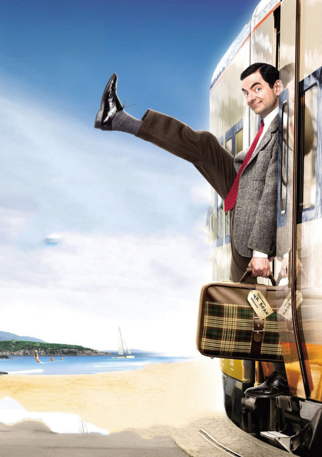 在《憨豆先生》第六集中,憨豆醒来后发现自己快迟到了,就把衣服裤子一