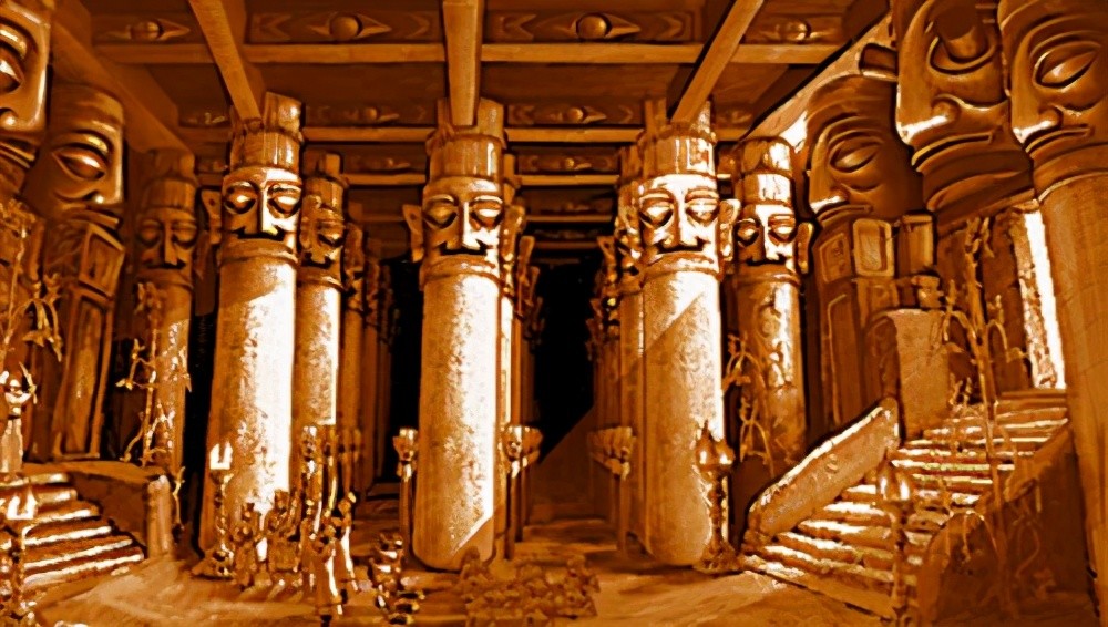 三星堆神庙复原图丛帝鳖灵废除了禅让制,实现了家天下,建立了开明王朝