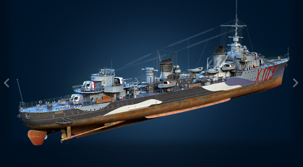 意大利人吹牛说自己建造了一艘最高航速能达到四十二节的驱逐舰,法国