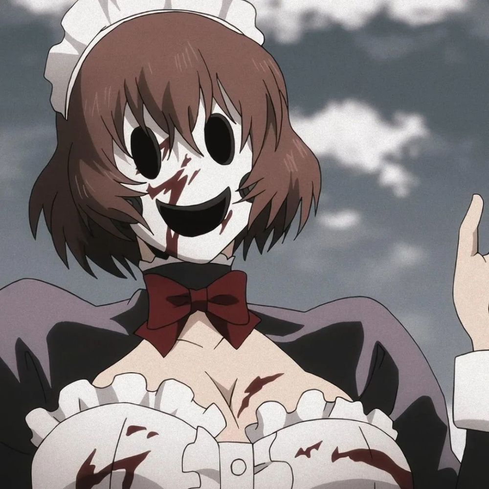 《天空侵犯》女仆面具人,面具破碎后,拥有清澈的眼神,动漫头像