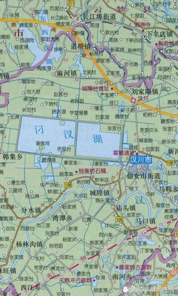 目前在這裡建了湖北漢川汈汊湖國家溼地公園,大家知道這個湖泊嗎?