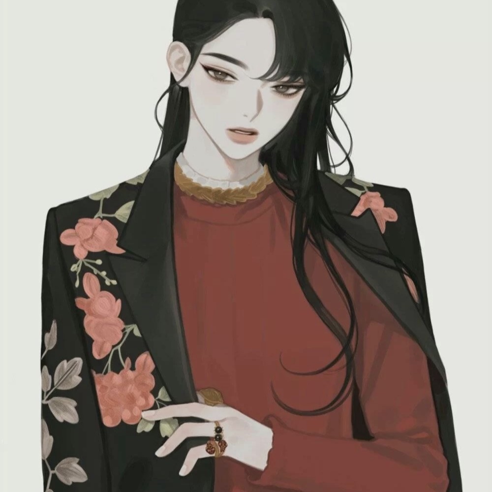 手绘头像丨女孩子也要酷起来啊