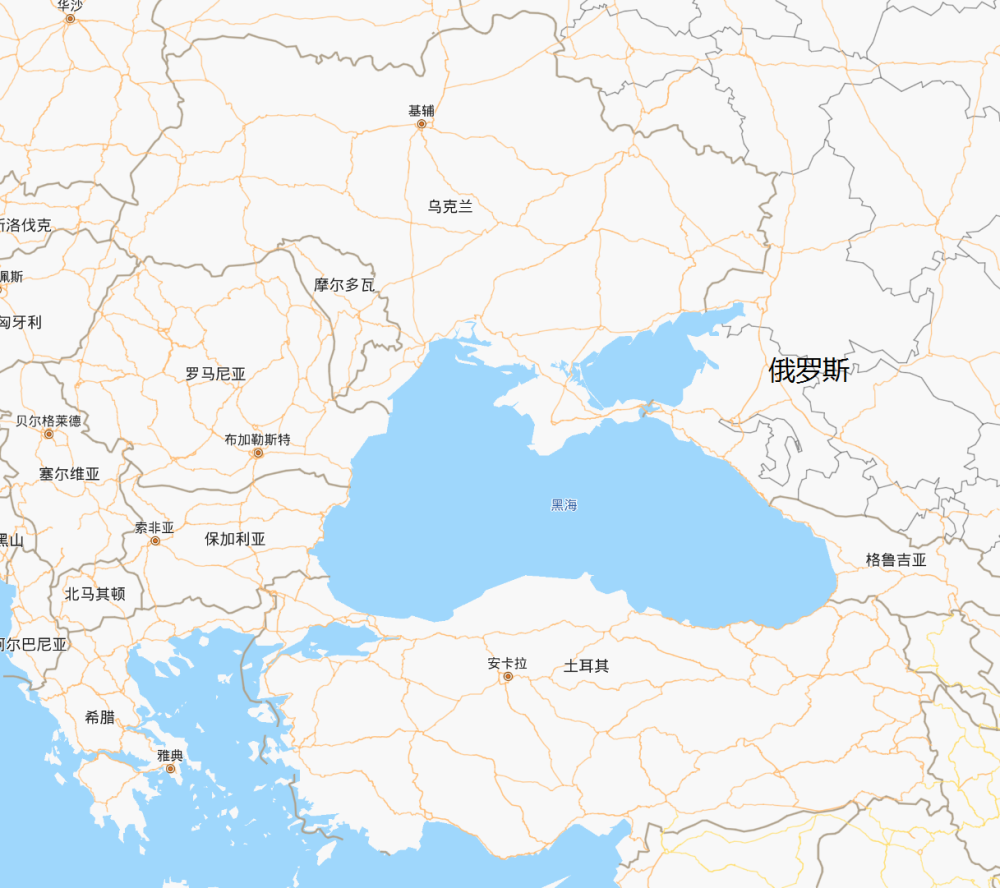 黑海国家地图图片