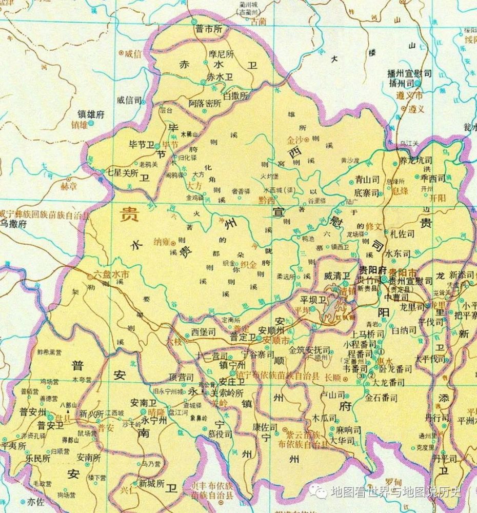 贵州省黔西县撤县设市地图上的黔西历史沿革