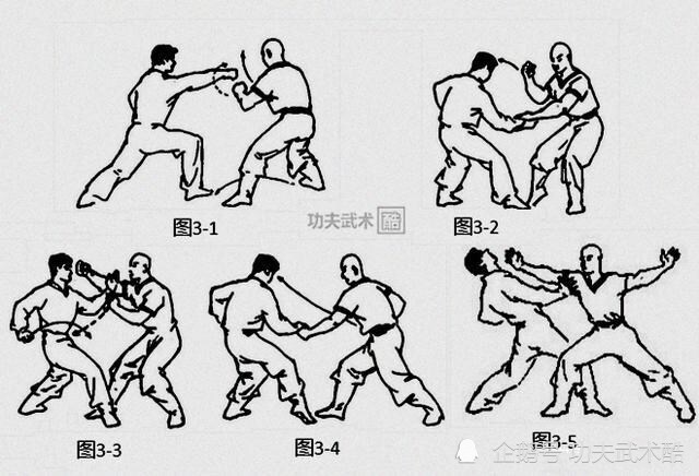 八极拳散手经典格斗招式寸截寸拿硬打硬开凶狠无比