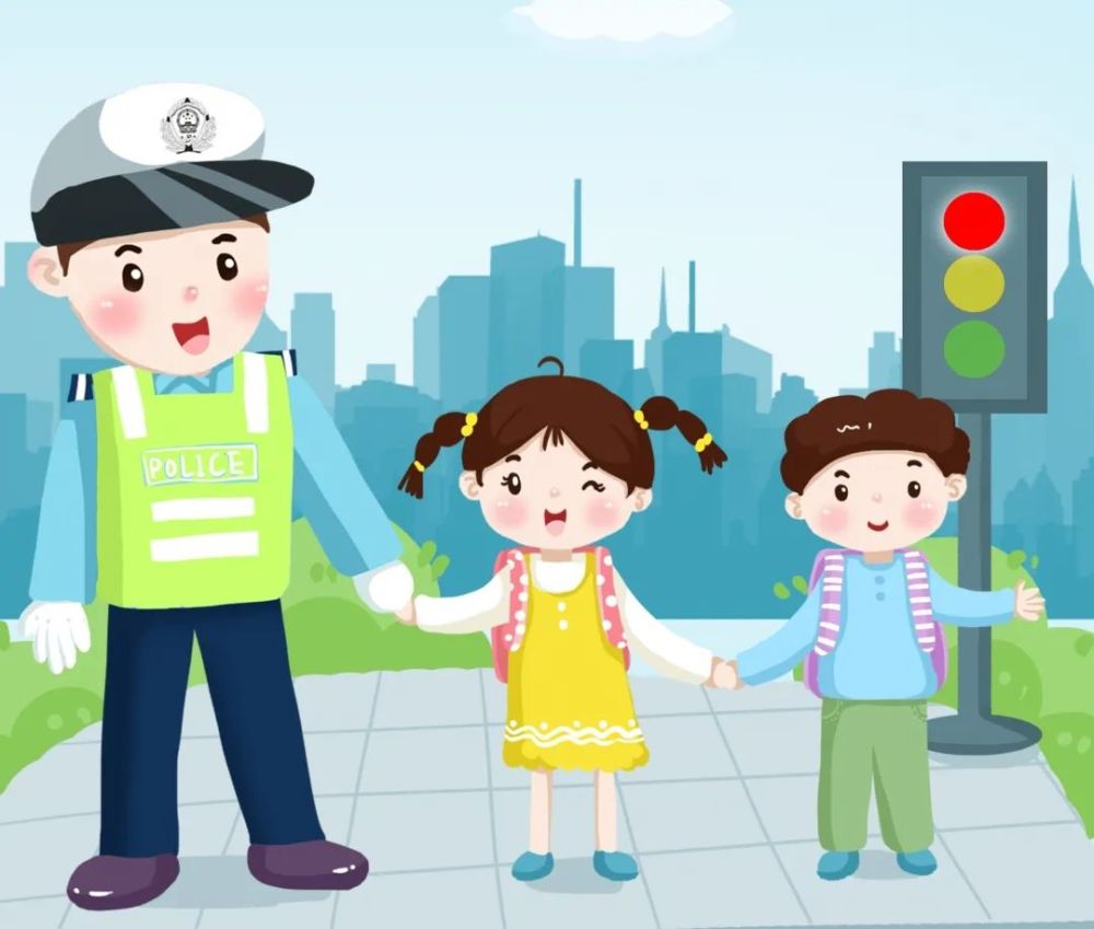 需要全社会的共同关注与重视健康成长和生命安全交通安全关系着孩子们