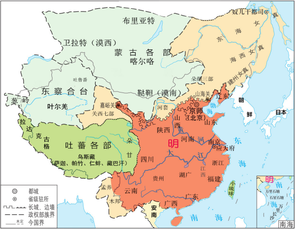 明朝地图"怎么了"?为什么明朝地图很难统一?各种版本都有_腾讯新闻
