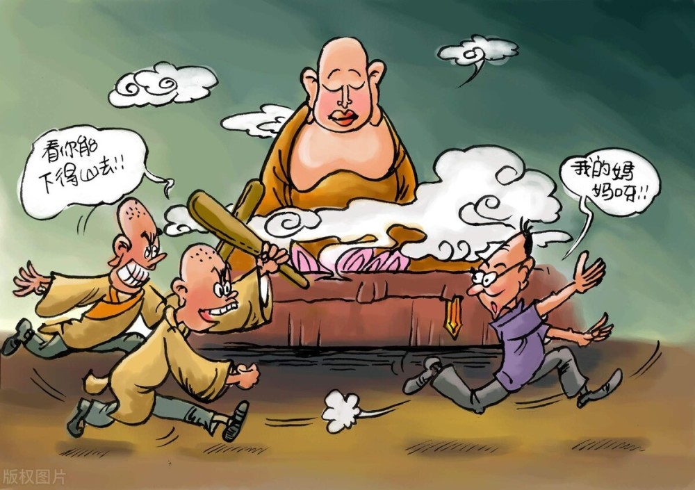 佛门讲究因果循环,很想知道:什么样的因果让和尚佛前摔香呢?